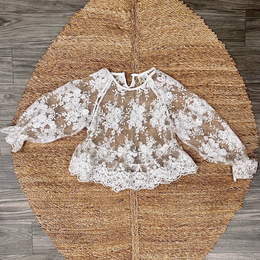 floral lace blouse